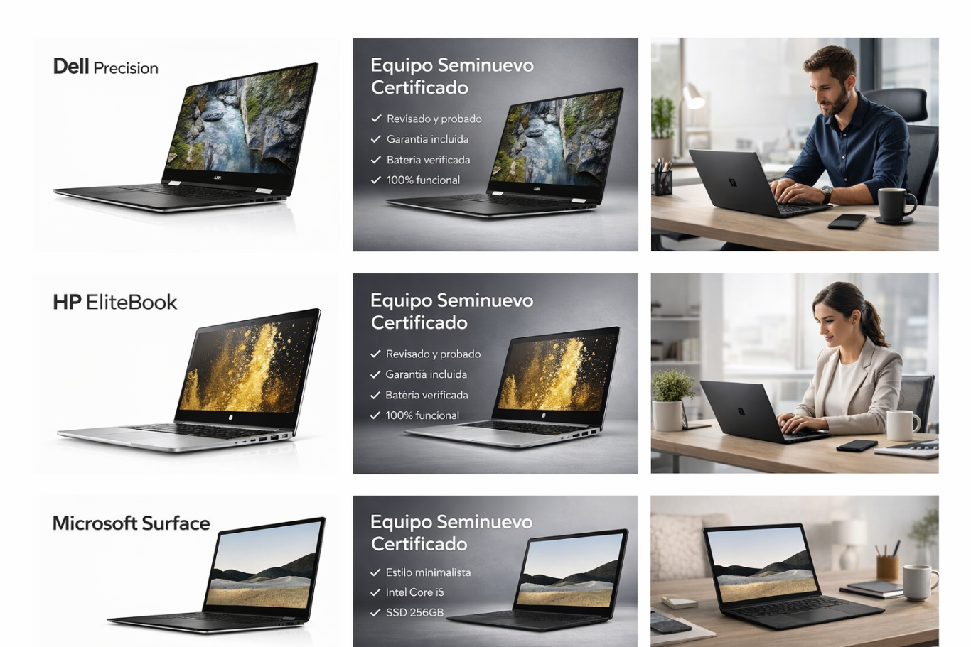 Portátil reacondicionado Dell con SSD en Barcelona